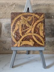 Late 1500s Earthenware Tile Hunting Scene.