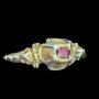 Tudor Period Silver Gilt Garnet Ring