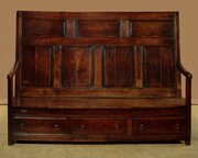 18th.c. Welsh Oak Settle C.1750