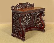 Anglo Indian Carved Rosewood Console Table C.1860