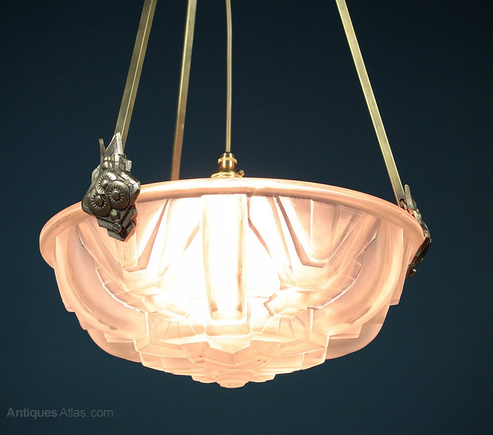 Antiques Atlas - Art Deco Hanging Light C.1930.