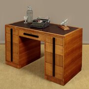Art Deco Kneehole Desk By Waring & Gillow C.1930