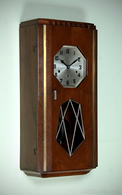 Antiques Atlas Art Deco Wall Clock C 1930 