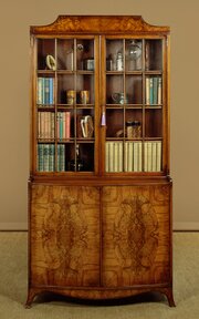 Art Deco Walnut Bookcase C.1930