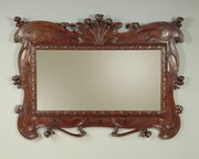 Art Nouveau Carved Frame Mirror C.1900
