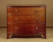 Bow Front Mahogany Chest Of Drawers