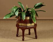 Brass Bound Cellarette Or Jardiniere C.1920