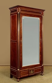 Brass Mounted Mahogany Wardrobe C.1880