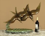 Bronze Art Deco Sculpture Of Seabirds C.1930