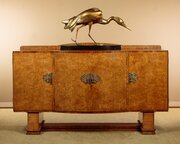 Burr Elm Art Deco Sideboard C.1930