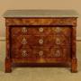 Burr Walnut Marble Top Commode c.1830