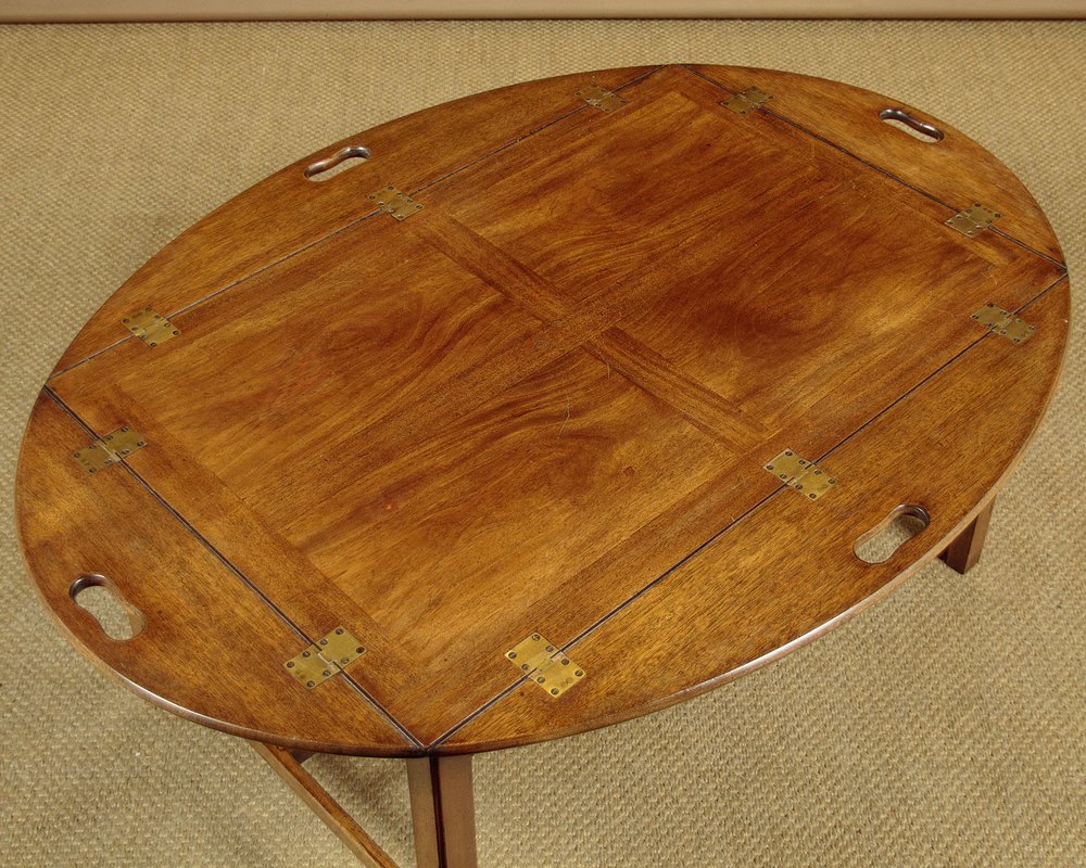 Antiques Atlas Campaign Style Tray Top Coffee Table