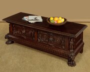 Carved Oak Chest Or Cassone C.1890
