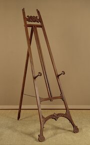 Carved Oak Display Easel C.1910