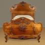 Carved Walnut Bed c.1900
