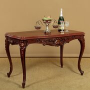 Carved Walnut & Marble Top Centre Table C.1890