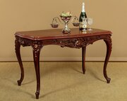 Carved Walnut & Marble Top Centre Table C.1890