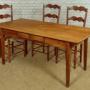 Cherrywood Kitchen Dining Table c.1880