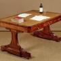 Double Sided Mahogany Library Table c.1840
