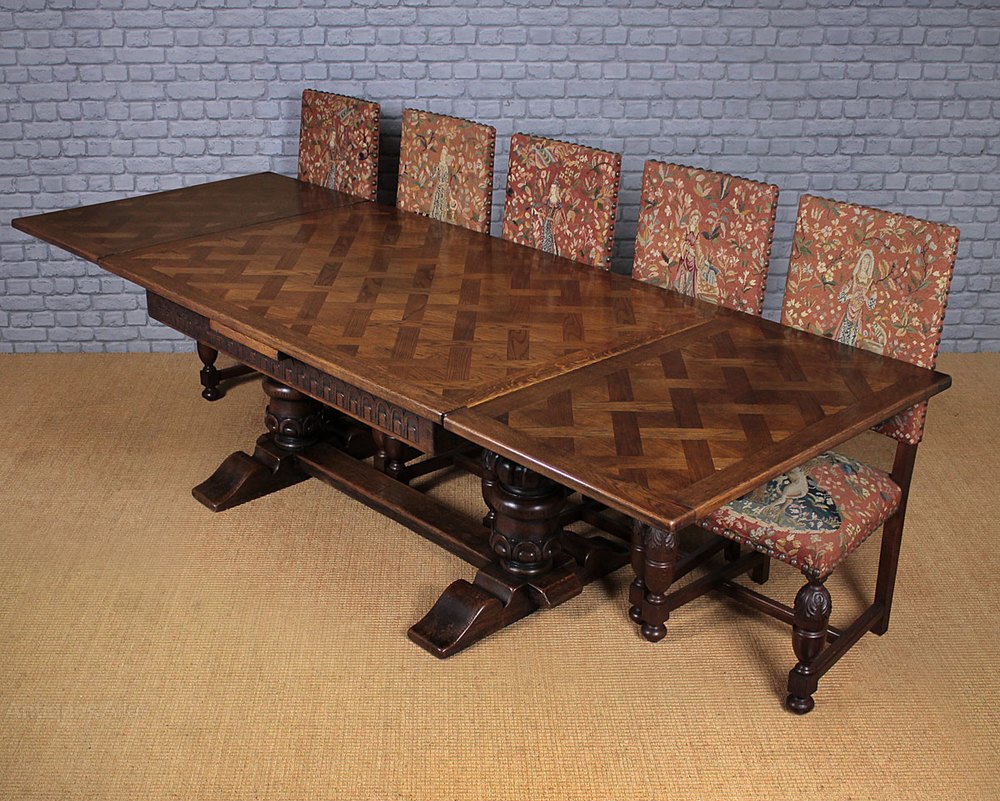 Early 20th.c. Oak Draw Leaf Dining Table C.1930. Antiques Atlas