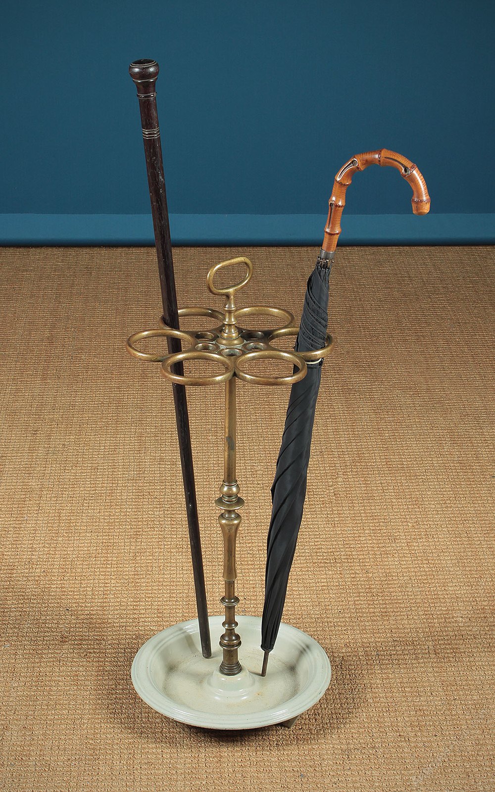 Edwardian Brass Umbrella & Stick Stand C.1905. Antiques Atlas