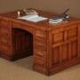 Edwardian Oak Pedestal Desk c.1910.