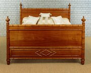 Faux Bamboo Double Bed C.1890