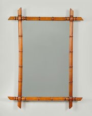 Faux Bamboo Wall Mirror C.1890