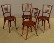 Four Bentwood Bistro Dining Chairs C.1900