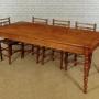 French Cherry Wood Kitchen Dining Table c.1860