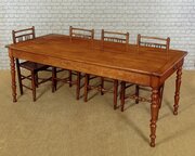 French Cherry Wood Kitchen Dining Table C.1860