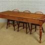 French Cherry Wood Kitchen Dining Table c.1860