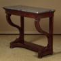 French Louis Philippe Style Marble Top Console Table