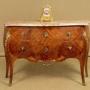 French Marble Top Bombe Commode c.1930