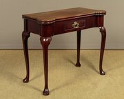 Georgian Mahogany Fold Over Games Table C.1750