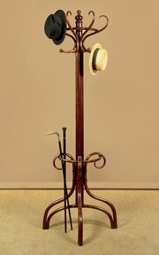 Half Depth Bentwood Hatstand By Fischel C.1910