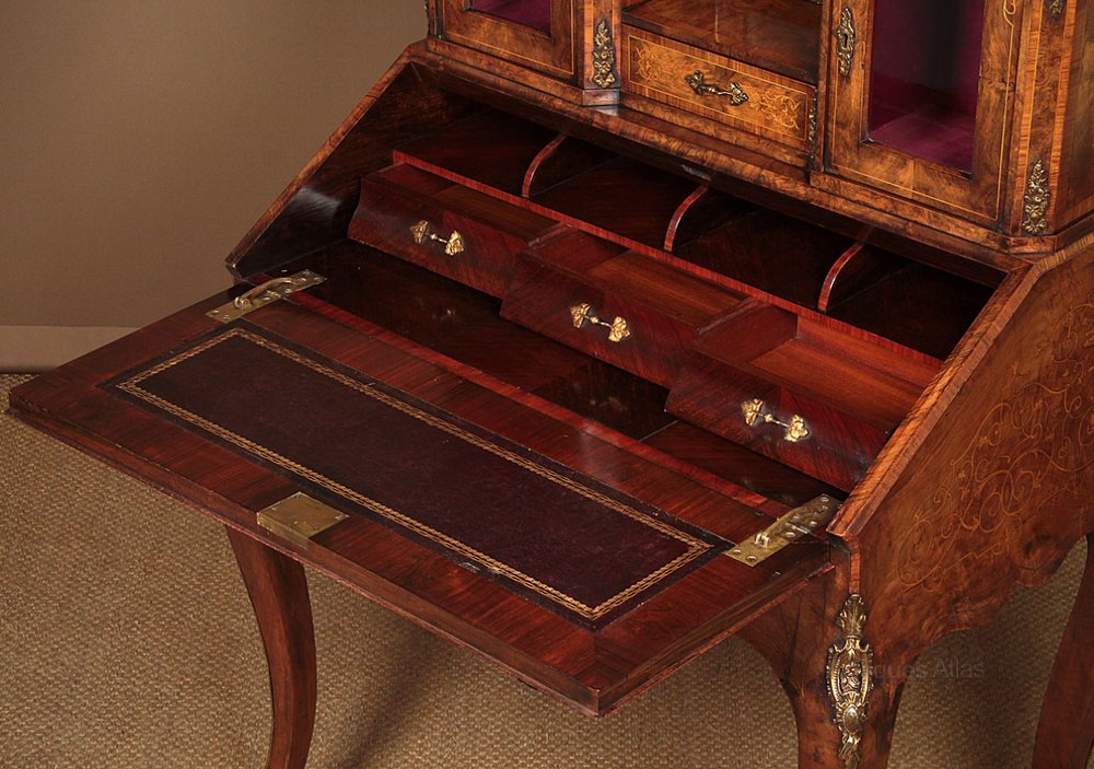 Inlaid & Ormolu Mounted Walnut Writing Desk C.1870 Antiques Atlas