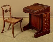 Inlaid Mahogany Davenport Writing Desk C.1905