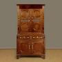 Inlaid Welsh Oak Bread & Cheese Cupboard c.1830