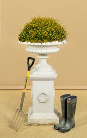 Large Cast Iron Garden Urn C.1890