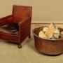 Large Copper Log Bin c.1890