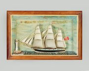 Large Diorama Of The Sailing Ship Sunbeam C.1900