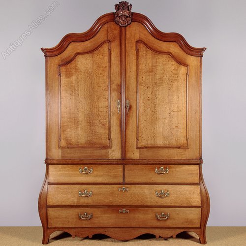Large Dutch Oak Linen Cupboard C.1780 Antiques Atlas