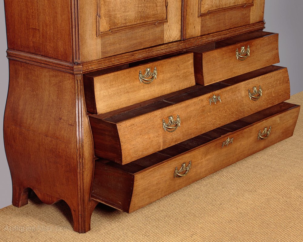Large Dutch Oak Linen Cupboard C.1780 Antiques Atlas