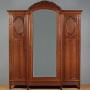 Large French Oak Wardrobe c.1900.