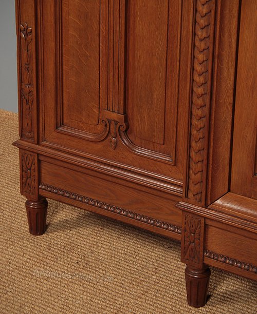 Large French Oak Wardrobe C.1900. Antiques Atlas