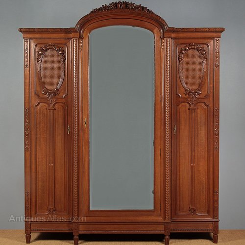 Large French Oak Wardrobe C.1900. Antiques Atlas