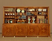 Large Mid-Century Walnut Bookcase C.1950