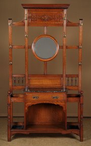 Large Oak Hall Stand C.1890