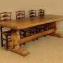 Large Oak Refectory Dining Table